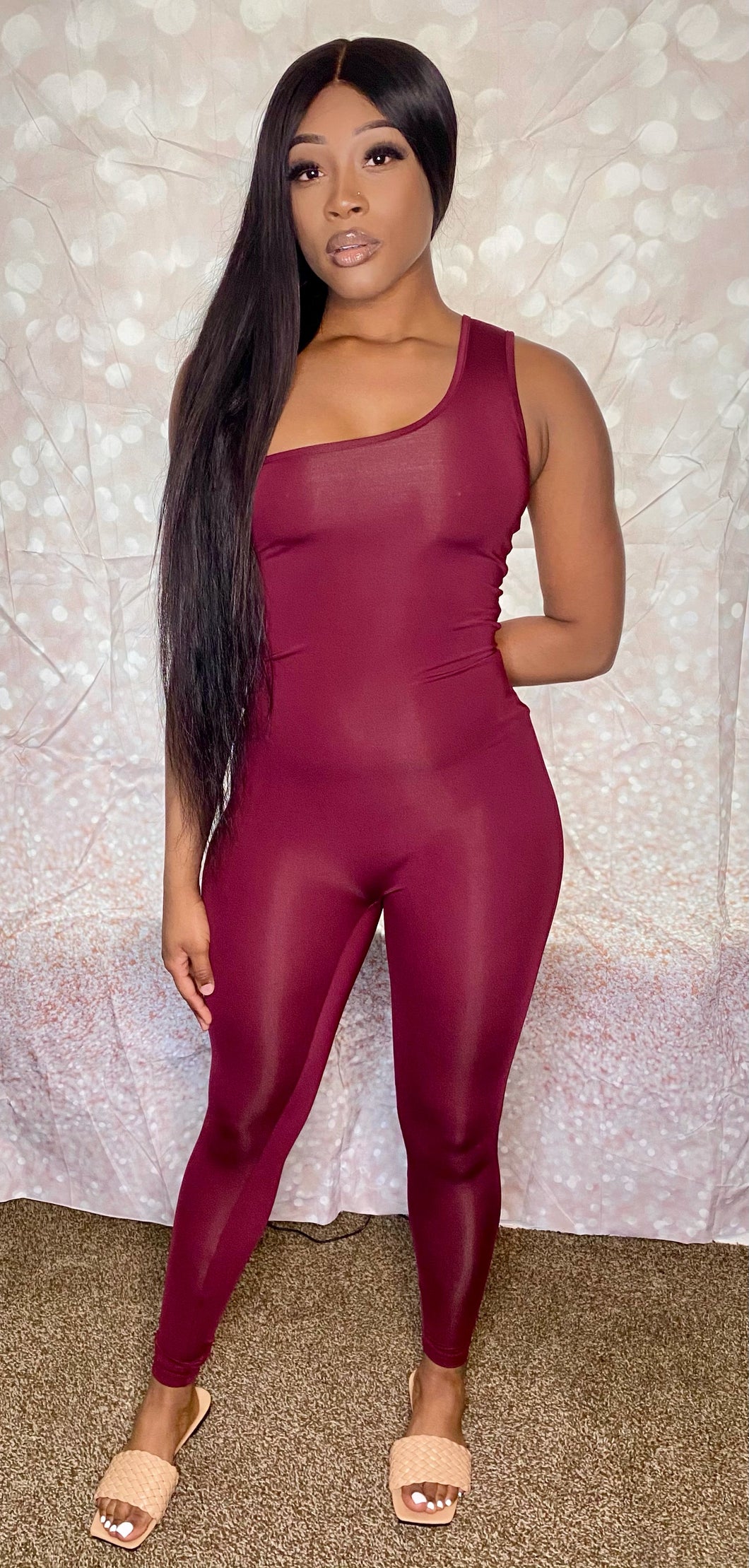 Burgundy Jumpsuit