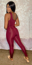 Load image into Gallery viewer, Burgundy Jumpsuit
